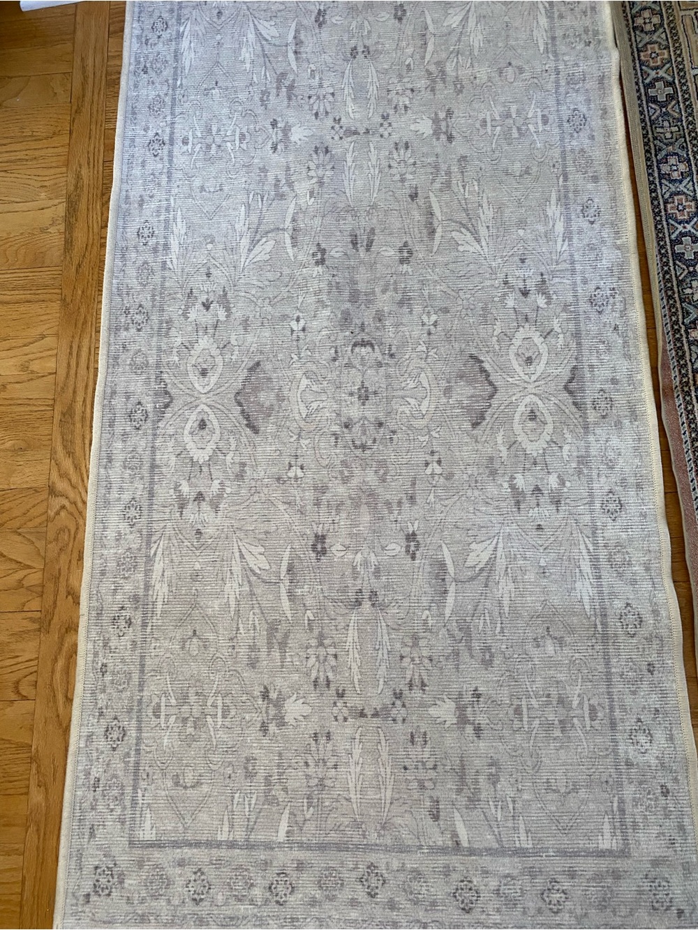 Tumble Olivia ivory and neutral 2.5ftx10 washable runner - Picture 2 of 6